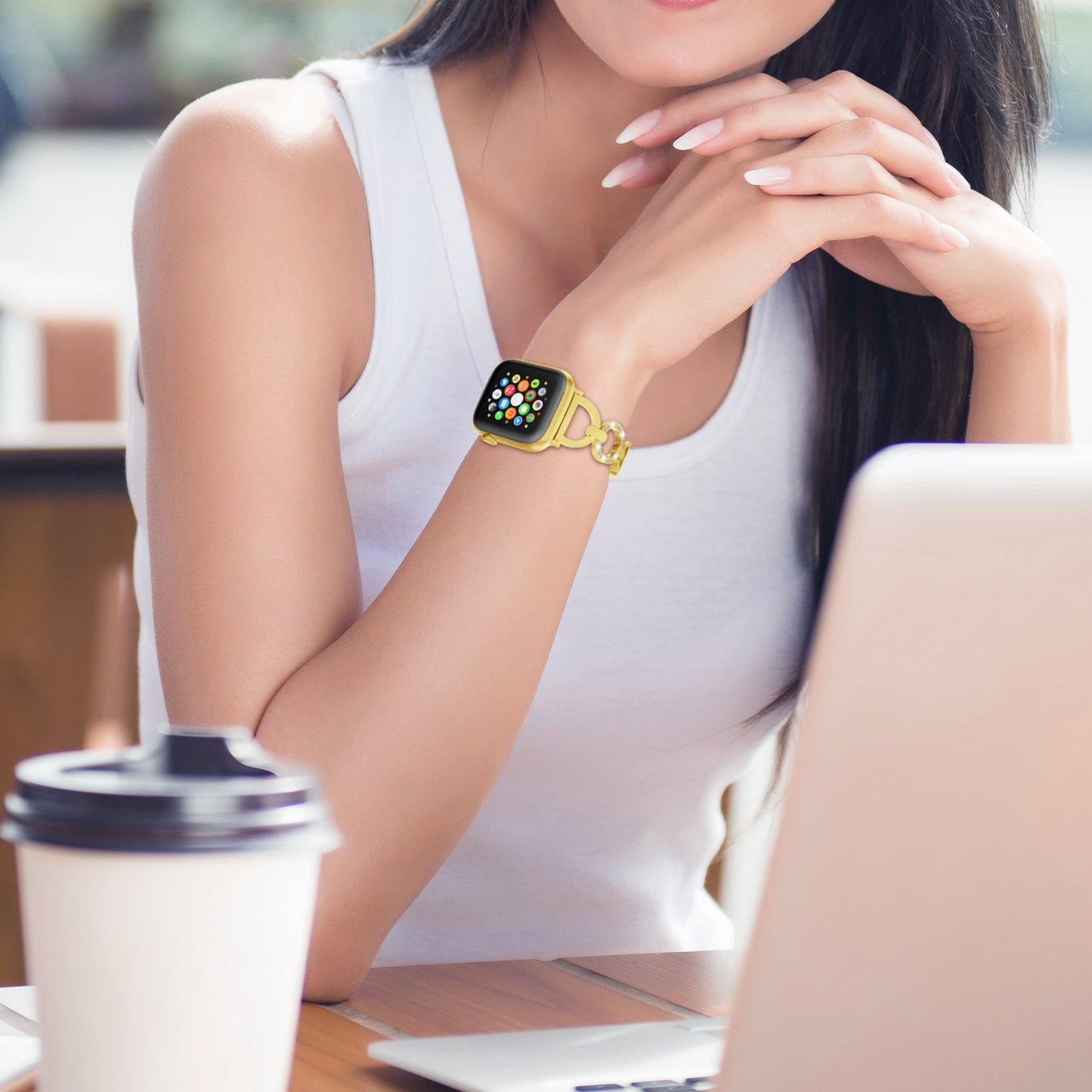 XIUDA Stainless Steel Band Compatible with Apple Watch