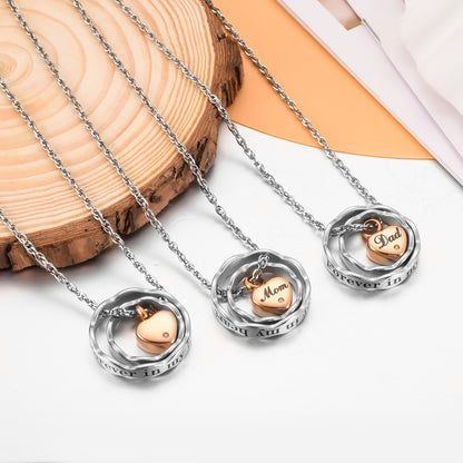 Heart Cremation Pendant Necklace