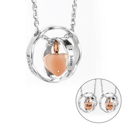 Heart Cremation Pendant Necklace