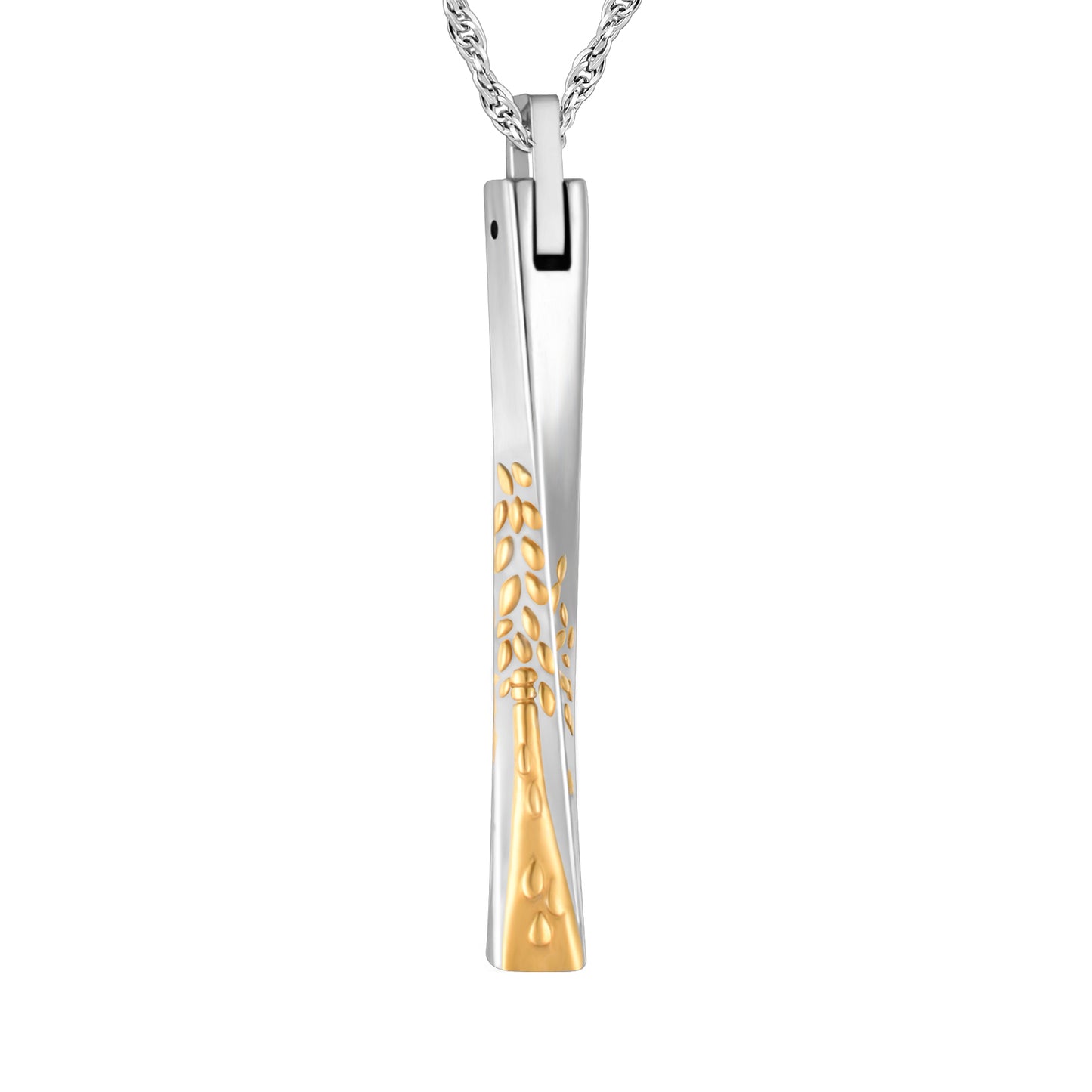 Menorah Bar Cremation Necklace