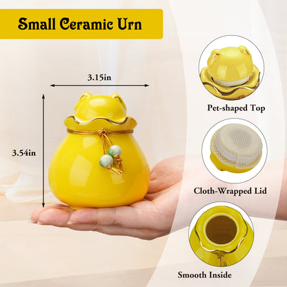 Ceramic Pet Memorial Urn for Cat or Dog