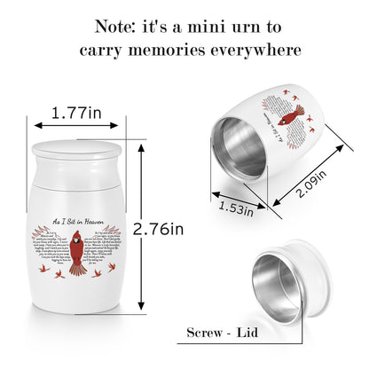 Butterfly Aluminium Memorial Small Keepsake Urn