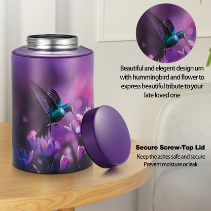 Memorials Cremation Urns for Human Ashes Adult Female and Male, Hummingbird Burial Urn for Ashes for Women and Men - Large Decorative Memorial Keepsake Urn