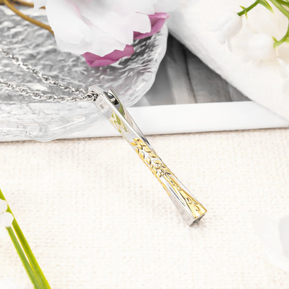 Menorah Bar Cremation Necklace