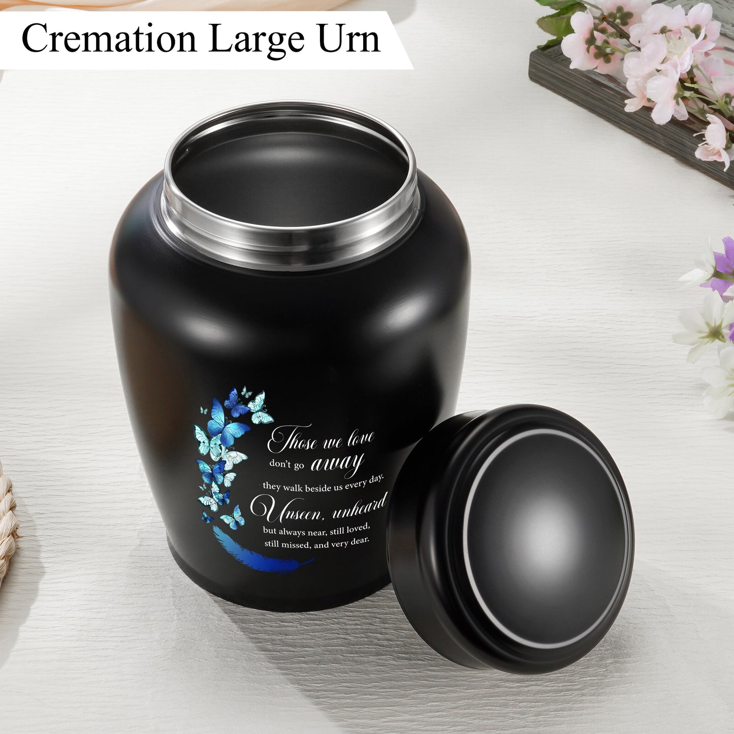 Stainless Steel Large Urn for Human Ashes