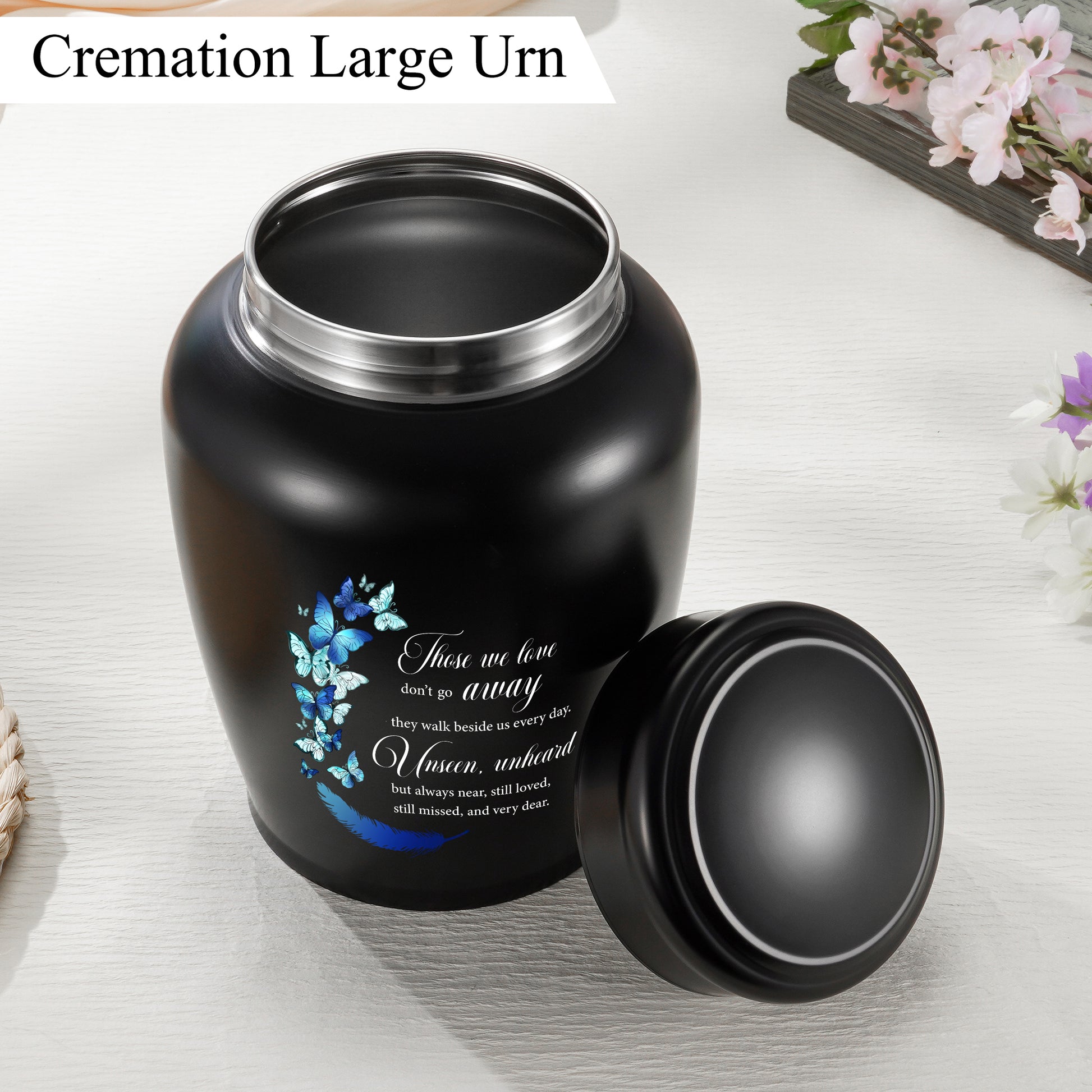Stainless Steel Large Urn for Human Ashes
