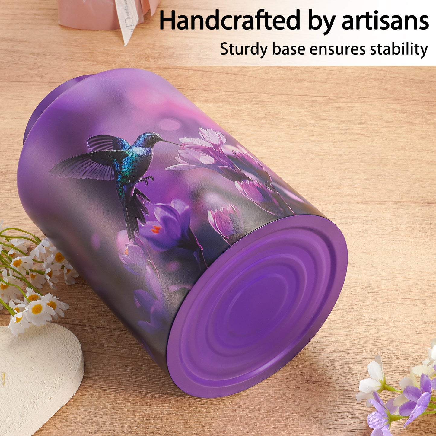 Memorials Cremation Urns for Human Ashes Adult Female and Male, Hummingbird Burial Urn for Ashes for Women and Men - Large Decorative Memorial Keepsake Urn