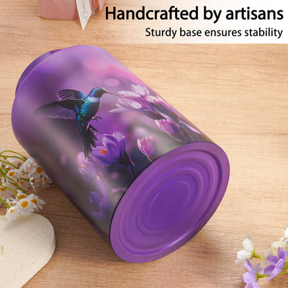 Memorials Cremation Urns for Human Ashes Adult Female and Male, Hummingbird Burial Urn for Ashes for Women and Men - Large Decorative Memorial Keepsake Urn