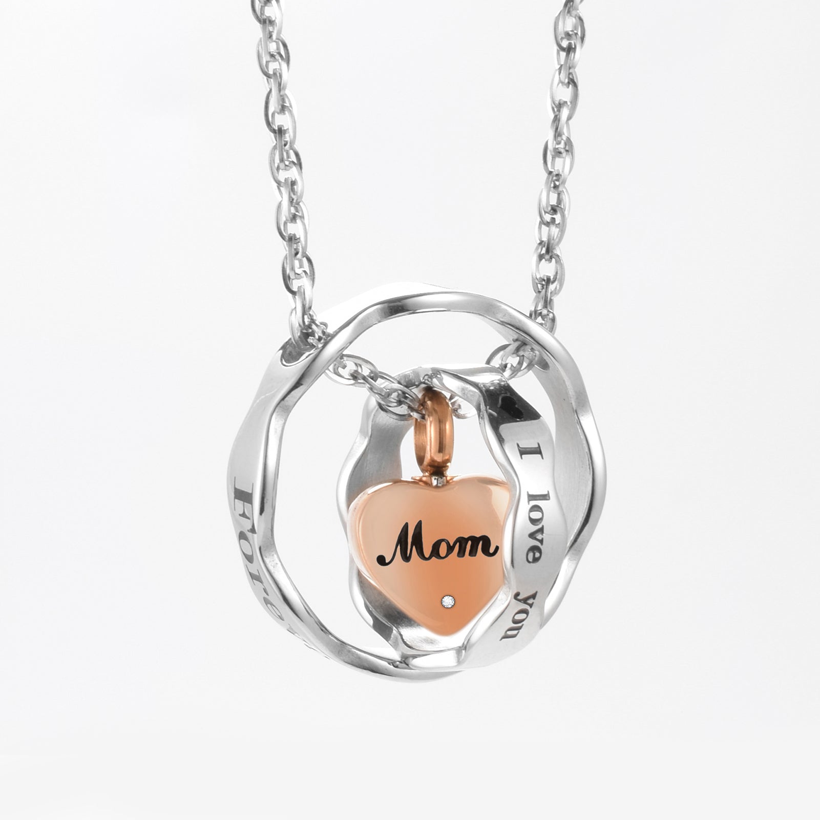 Heart Cremation Pendant Necklace