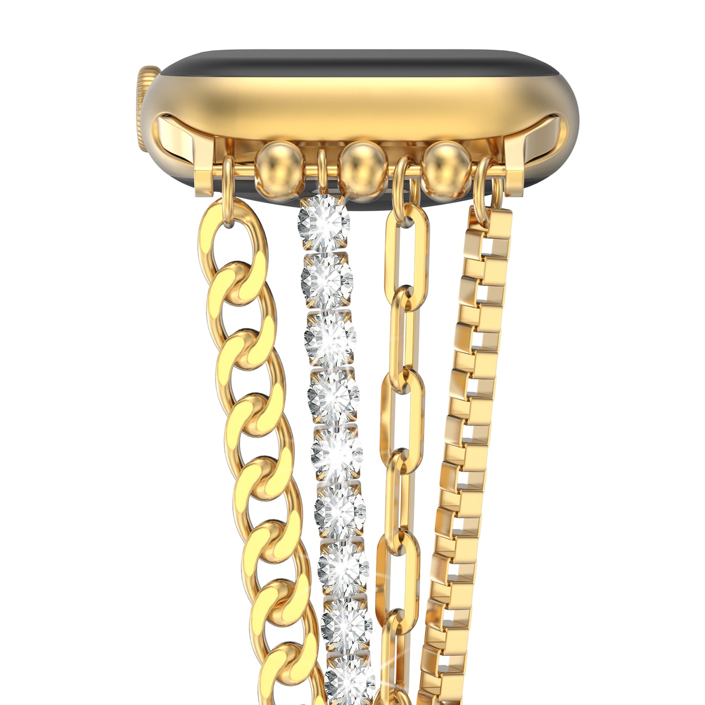 XIUDA Women Slim Chain Apple Watch Band Compatible for Apple Watch Band