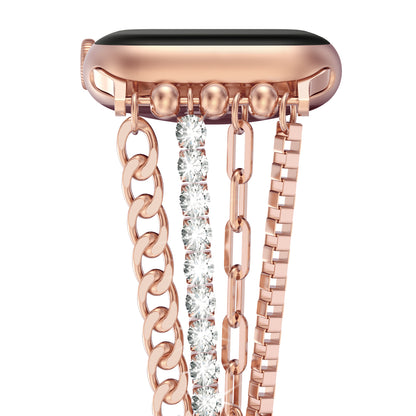 XIUDA Women Slim Chain Apple Watch Band Compatible for Apple Watch Band