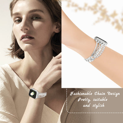 XIUDA Women Slim Chain Apple Watch Band Compatible for Apple Watch Band