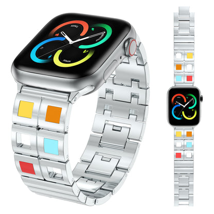 XIUDA Fancy Watch Band Compatible With Apple Watch Band 49mm 46mm 45mm 44mm 42mm 41mm 40mm 38mm Stainless Steel Watch Bracelet for Apple Watch Ultra/Ultra Series 10/9/8/7/6/5/4/3/2/1