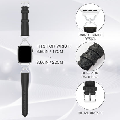 XIUDA Dressy Watch Band Compatible with Apple Watch Band 38mm 40mm 41mm 42mm 44mm 45mm 46mm 49m