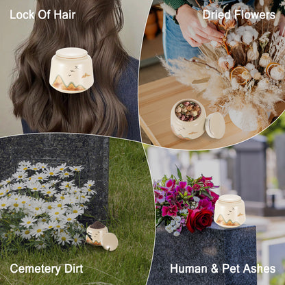 3.15 Inches Ceramic Cremation Urns
