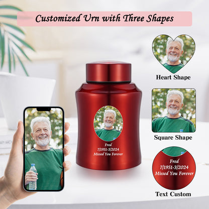 Stainless Steel Photo Customized Urn