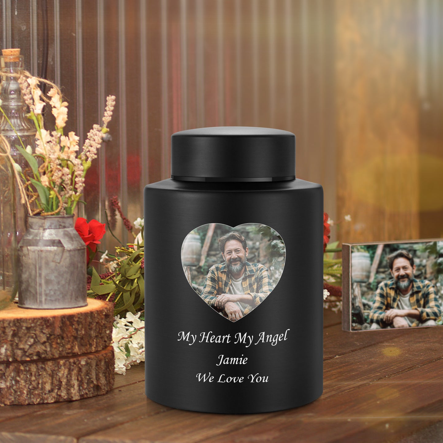 Photo Customized Stainless Steel Urn