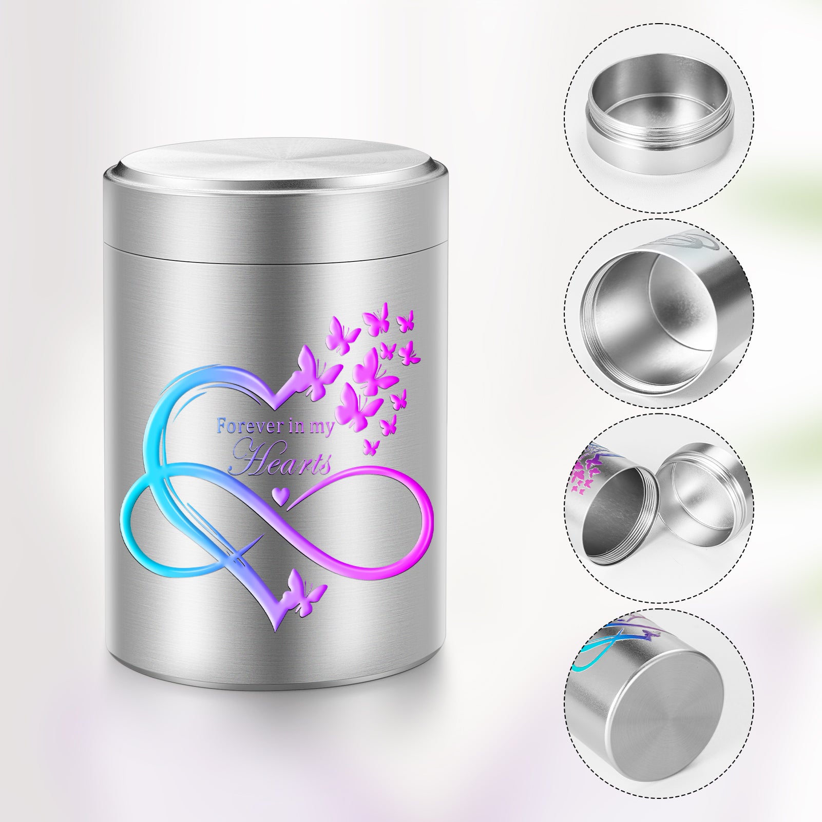 2.6 inch Aluminum Urn for Ashes