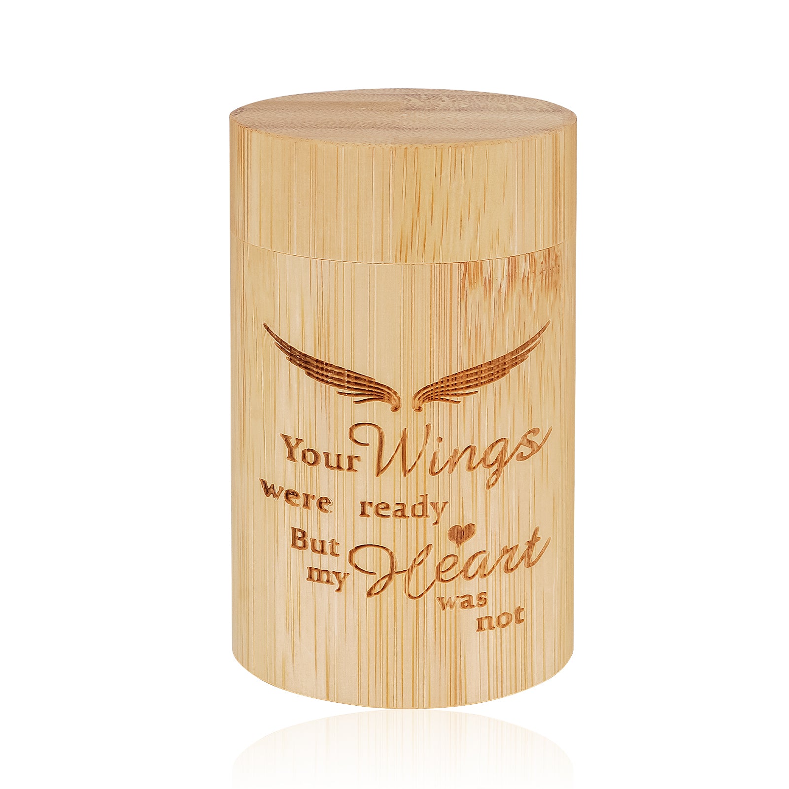 Wood Mini Keepsake Urn for Ash -Bamboo